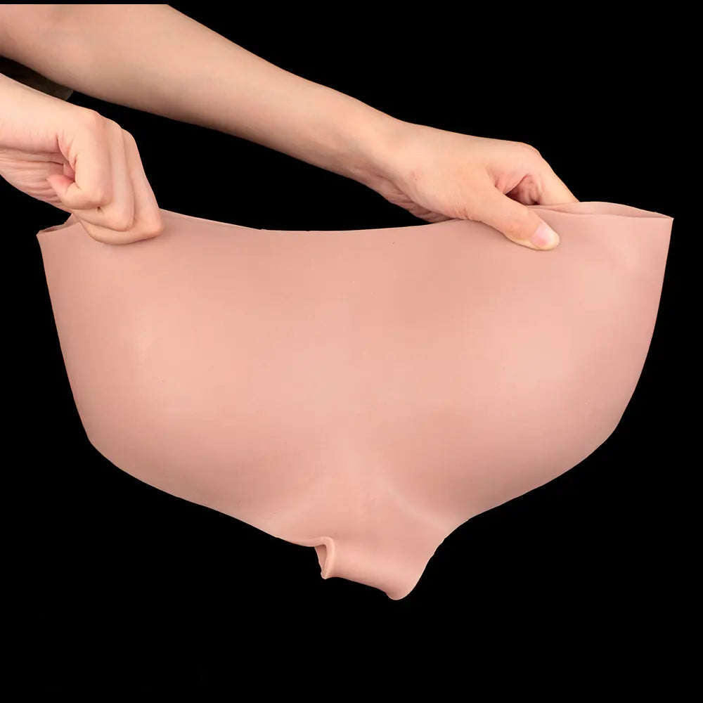 9.25in Hollow Penis Dildo Sleeve Silicone Soft Pants For Hands-Free Play