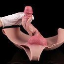 9.25in Hollow Penis Dildo Sleeve Silicone Soft Pants For Hands-Free Play