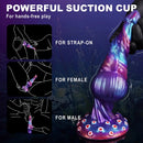 9.25in Jellyfish Seahorse Conch Coral Fantasy Creature Knot Big Dildo
