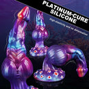 9.25in Jellyfish Seahorse Conch Coral Fantasy Creature Knot Big Dildo