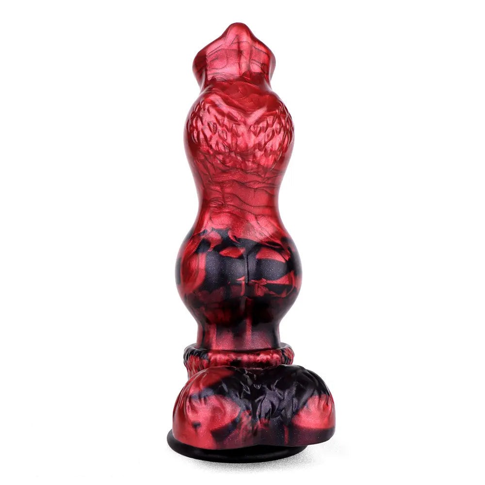 9.25in Knotted Dog Silicone Monster Creature Dildo Couple Foreplay Item