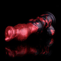 9.25in Knotted Dog Silicone Monster Creature Dildo Couple Foreplay Item