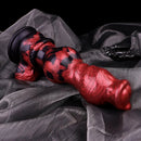 9.25in Knotted Dog Silicone Monster Creature Dildo Couple Foreplay Item