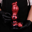 9.25in Knotted Dog Silicone Monster Creature Dildo Couple Foreplay Item