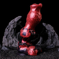 9.25in Knotted Dog Silicone Monster Creature Dildo Couple Foreplay Item