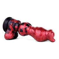 9.25in Knotted Dog Silicone Monster Creature Dildo Couple Foreplay Item