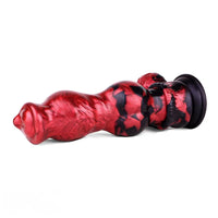 9.25in Knotted Dog Silicone Monster Creature Dildo Couple Foreplay Item