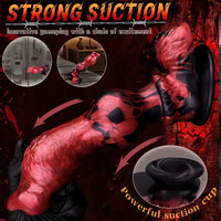 9.25in Knotted Dog Silicone Monster Creature Dildo Couple Foreplay Item