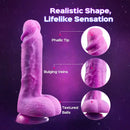 9.25in Lifelike Silicone Dildo Women Flexible Shaft For Comfortable Play