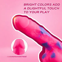 9.25in Lifelike Silicone Dildo Women Flexible Shaft For Comfortable Play