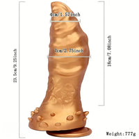 9.25in Liquid Silicone Anal Butt Plug Sex Toy Ultral Soft Anal Thick Dildo