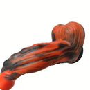 9.25in Monster Eagle Dreamy Black Red Fantasy Thick Silicone Anal Dildo
