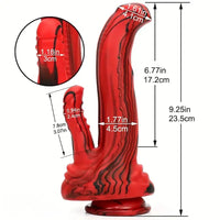 9.25in Monster Fantasy Silicone Dildo Sex Toy For Hands-Free Riding