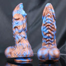 9.25in Monster Mixed Color Dildo Kirin Scale Thick Anal Plug For Women
