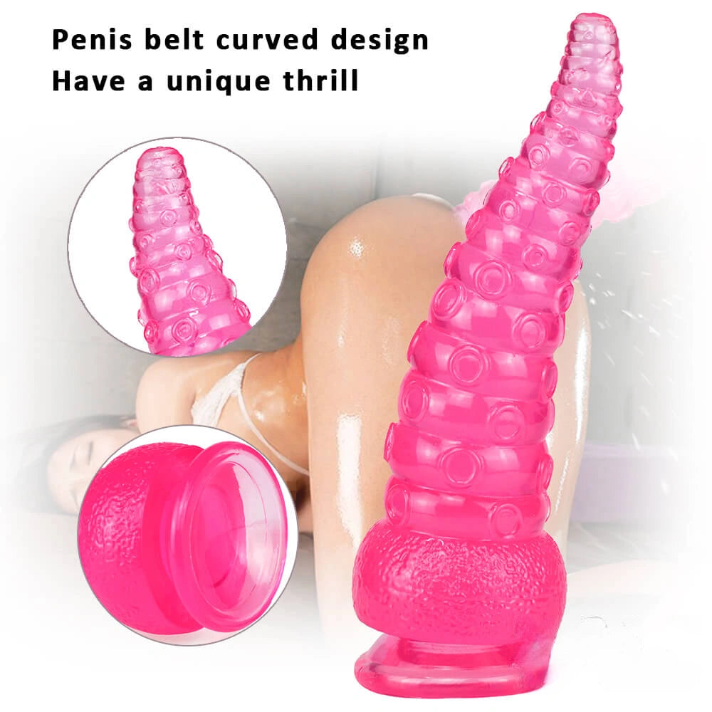 9.25in Octopus Tentacle Penis Dildo For Anal Expansion Sex Toy