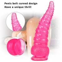 9.25in Octopus Tentacle Penis Dildo For Anal Expansion Sex Toy