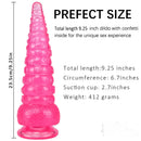 9.25in Octopus Tentacle Penis Dildo For Anal Expansion Sex Toy