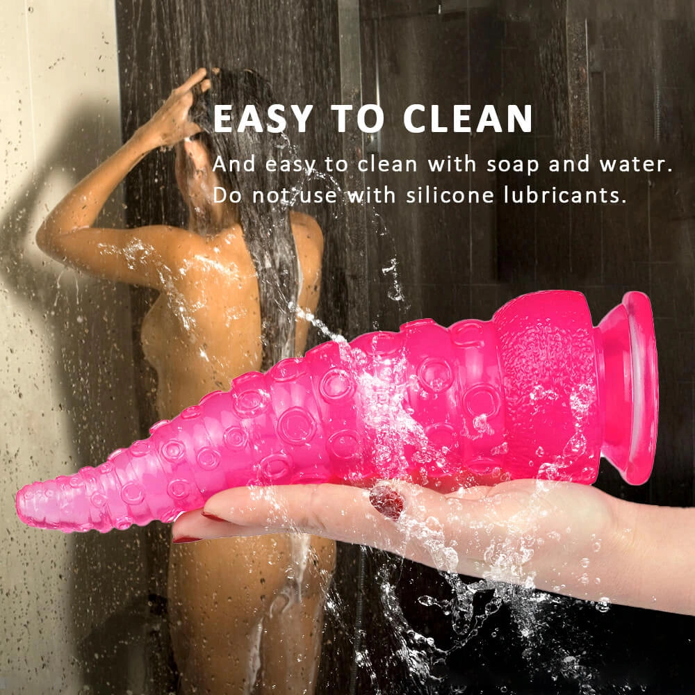 9.25in Octopus Tentacle Penis Dildo For Anal Expansion Sex Toy