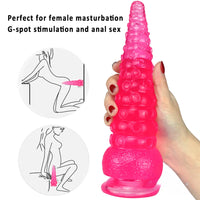 9.25in Octopus Tentacle Penis Dildo For Anal Expansion Sex Toy