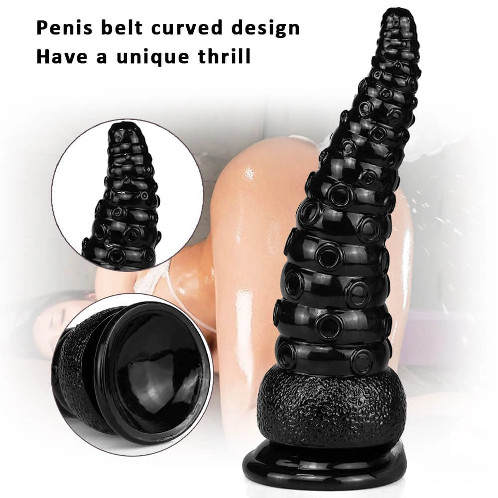 9.25in Octopus Tentacle Penis Dildo For Anal Expansion Sex Toy