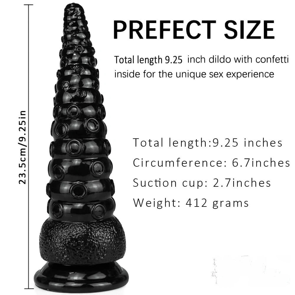 9.25in Octopus Tentacle Penis Dildo For Anal Expansion Sex Toy