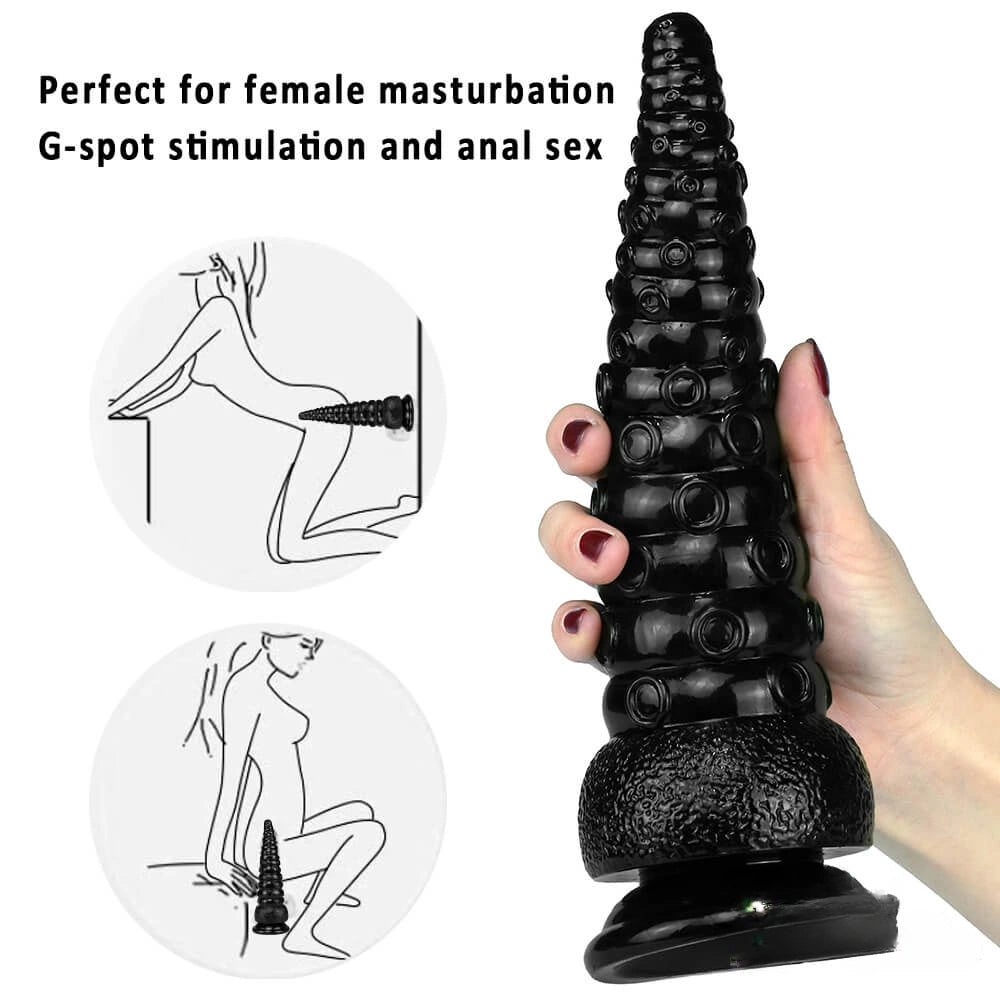 9.25in Octopus Tentacle Penis Dildo For Anal Expansion Sex Toy