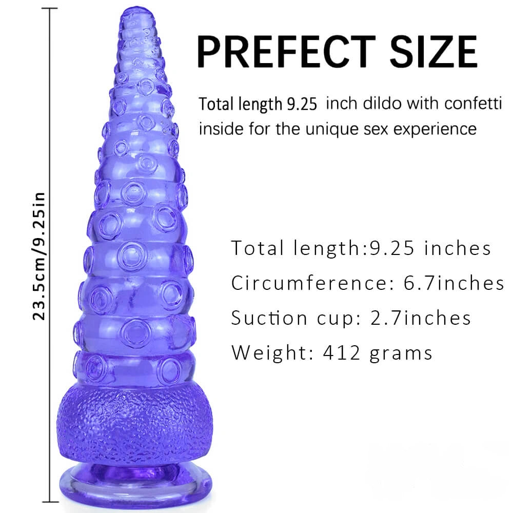 9.25in Octopus Tentacle Penis Dildo For Anal Expansion Sex Toy