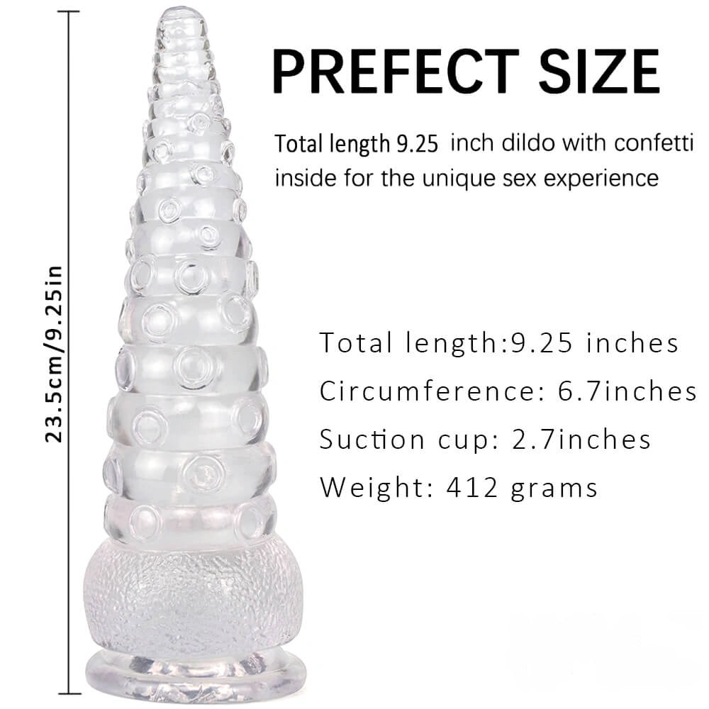 9.25in Octopus Tentacle Penis Dildo For Anal Expansion Sex Toy