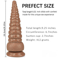9.25in Octopus Tentacle Penis Dildo For Anal Expansion Sex Toy