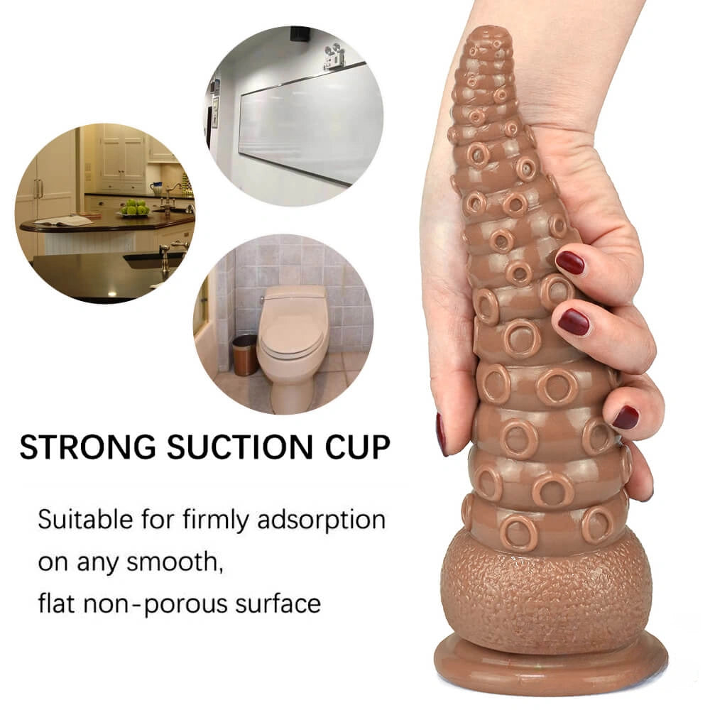 9.25in Octopus Tentacle Penis Dildo For Anal Expansion Sex Toy