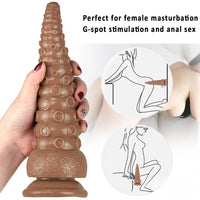 9.25in Octopus Tentacle Penis Dildo For Anal Expansion Sex Toy