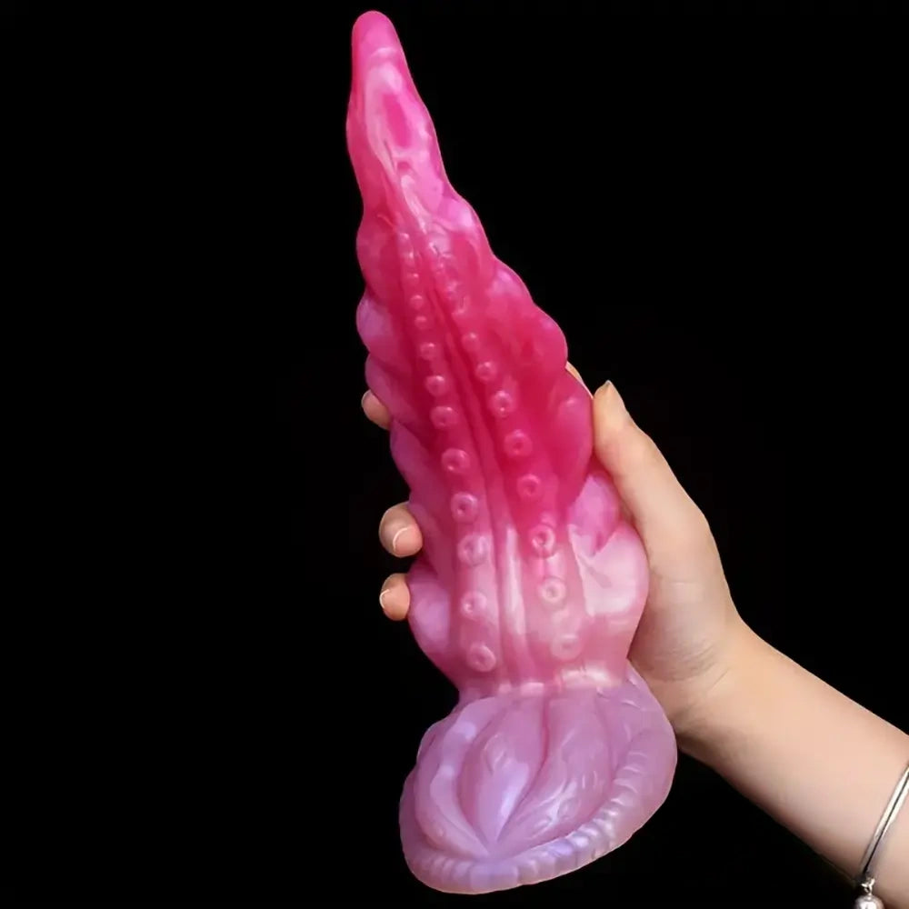 9.25in Real Octopus Tentacle Big Silicone Soft Dildo For Increased Sex