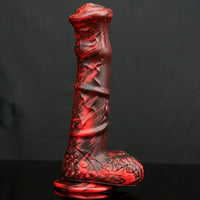 9.25in Realistic Horse Cock Silicone Soft Dildo With Suction Cup
