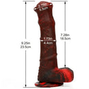 9.25in Realistic Horse Cock Silicone Soft Dildo With Suction Cup