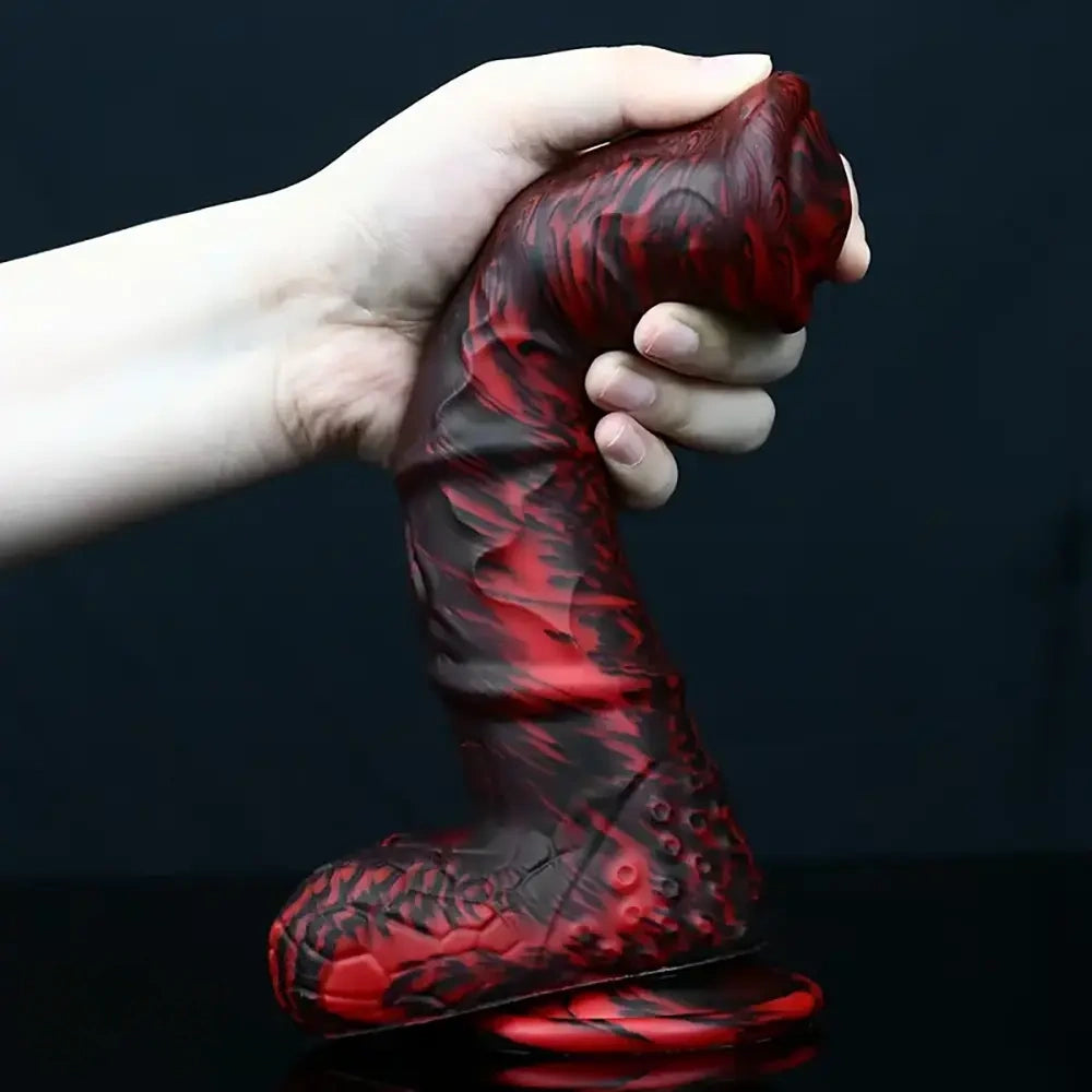 9.25in Realistic Horse Cock Silicone Soft Dildo With Suction Cup