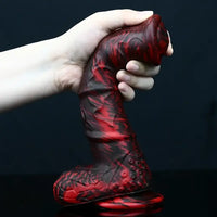 9.25in Realistic Horse Cock Silicone Soft Dildo With Suction Cup
