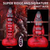 9.25in Retractable Heating Remote Control Vibrating Silicone Dildo