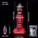 9.25in Retractable Heating Remote Control Vibrating Silicone Dildo