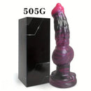 9.25in Silicone Animal Dog Big Knot Dildo For Female Couple Stimulator