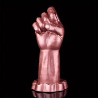 9.25in Silicone Fist Hand Anal Plug Dildo Unisex Intimate Massager