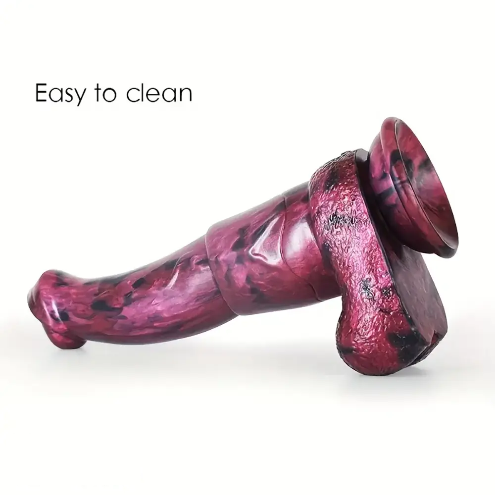9.25in Silicone Horse Cock Animal Dildo Large Anal Masturbator