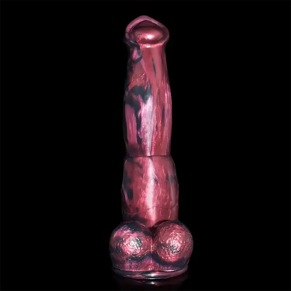 9.25in Silicone Horse Cock Animal Dildo Large Anal Masturbator