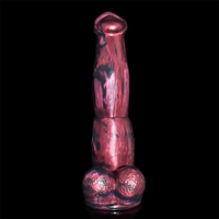 9.25in Silicone Horse Cock Animal Dildo Large Anal Masturbator