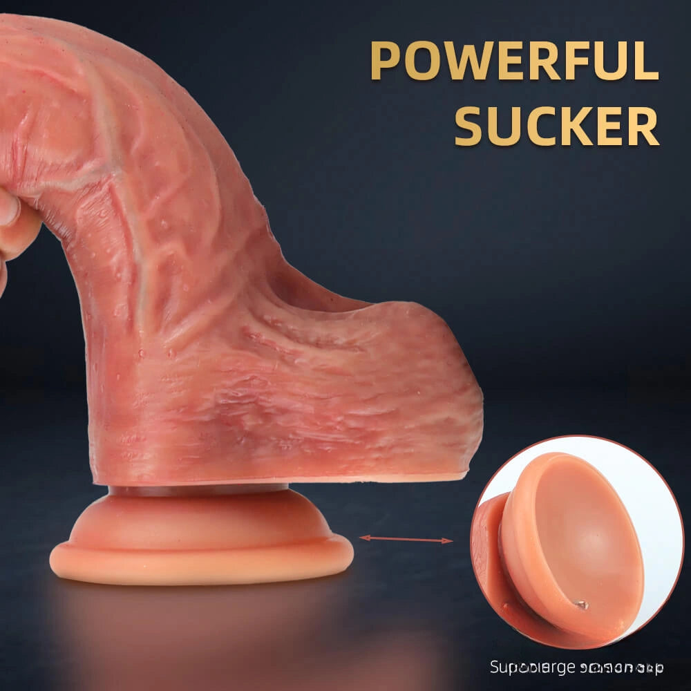 9.25in Soft G Spot Clitoris Orgasm Dildo Sex Toy For Adult
