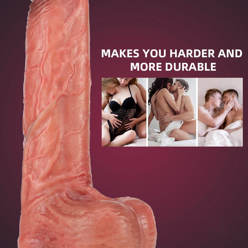 9.25in Soft G Spot Clitoris Orgasm Dildo Sex Toy For Adult