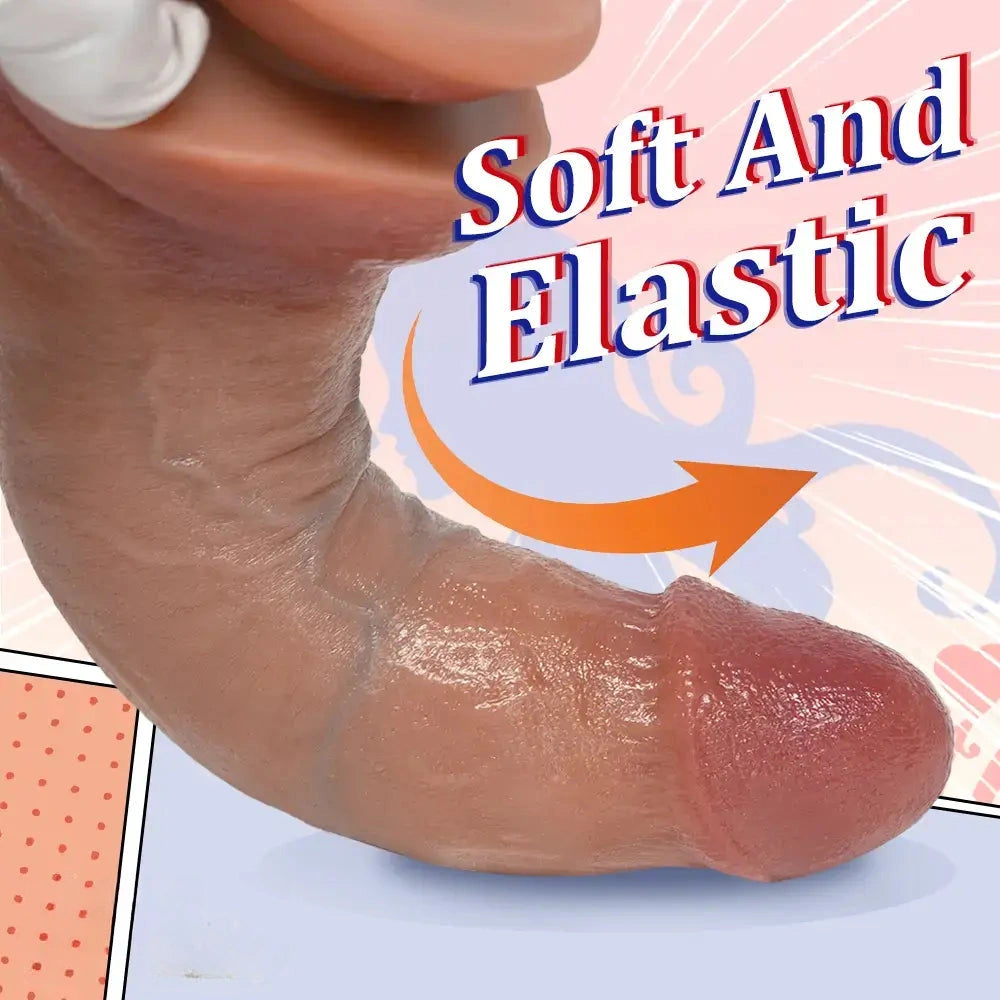 9.25in Strap on Silicone Soft Big Realistic Skin Feel Dildo For Couple Love