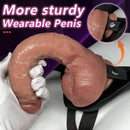 9.25in Uncut Realistic Strap on Dildo For Women's Intimate Companion