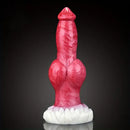 9.25in Unisex Big Dog Knot Silicone Soft Dildo For Prostate Vaginal Massage