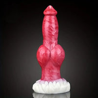 9.25in Unisex Big Dog Knot Silicone Soft Dildo For Prostate Vaginal Massage