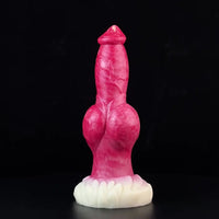 9.25in Unisex Big Dog Knot Silicone Soft Dildo For Prostate Vaginal Massage